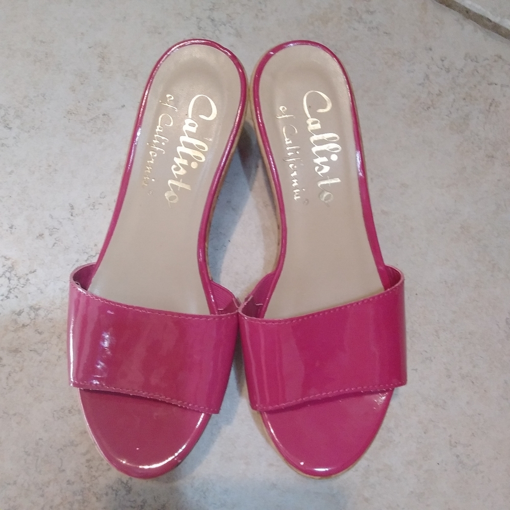 Callisto | sz.6 Slip-on Cork Wedgee